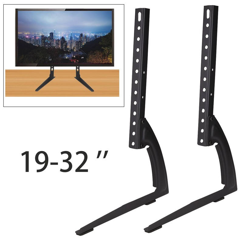 Universal TV Ständer für LCD LED 19-32 Zoll Fernseher Tisch Standfuß Halterung