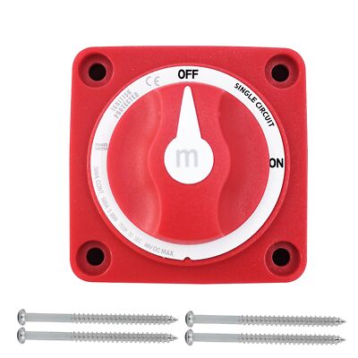 Boat Battery Disconnect Switch Waterproof 48V Battery Shut Off Switch ON/Off ...