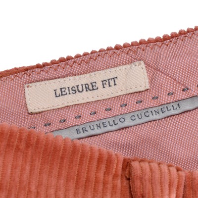 BRUNELLO CUCINELLI BRUNELLO CUCINELLI MEN'S 100% COTTON LEISURE FIT CASUAL CORDUROY PANTS
