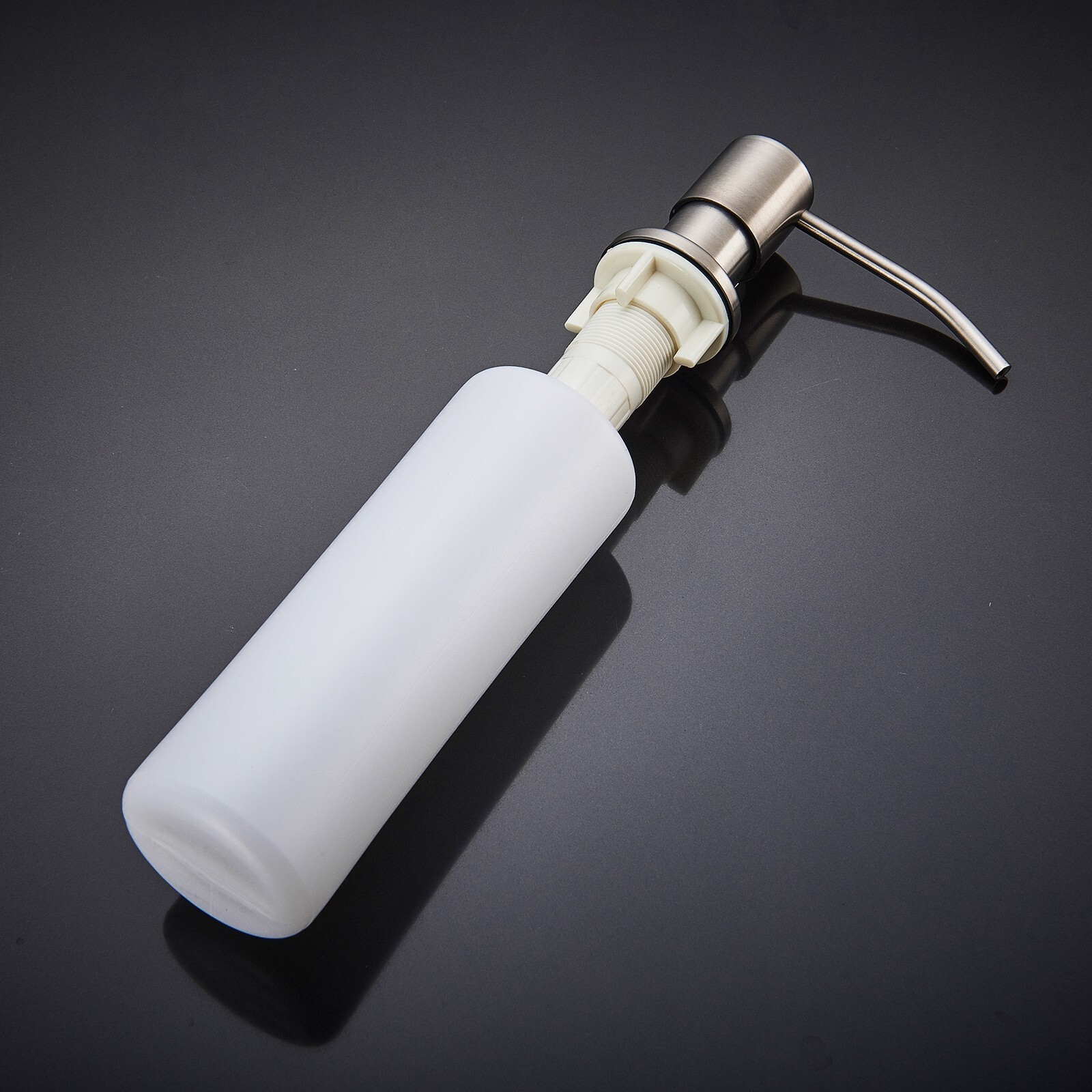 Brushed Nickel Kitchen Faucet Sink Mixer Pull Down Sprayer with soap dispenser