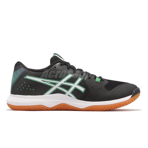 

Мужские кроссовки для волейбола в помещении Asics GEL-Tactic Black Green White Gum 1071A065-005, Черный, Gel-tactic