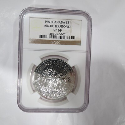 Canada 1980 S$1 Arctic Territories SP69 NGC Silver Dollar