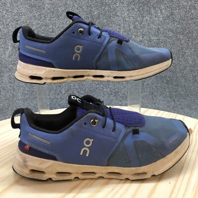 ON Shoes Youth 6 Boys Cloud Sky Athletic Running Sneakers Blue Fabric Lace Up