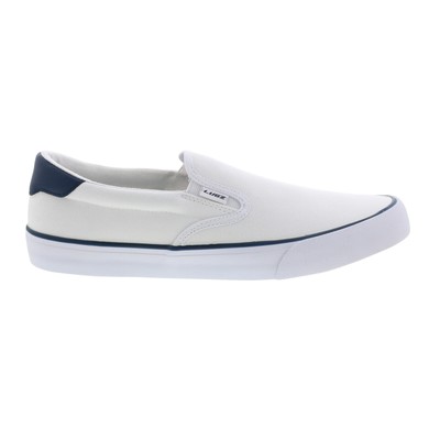 Lugz Clipper MCLIPRC-1342 Мужские белые парусиновые кроссовки Slip On Lifestyle