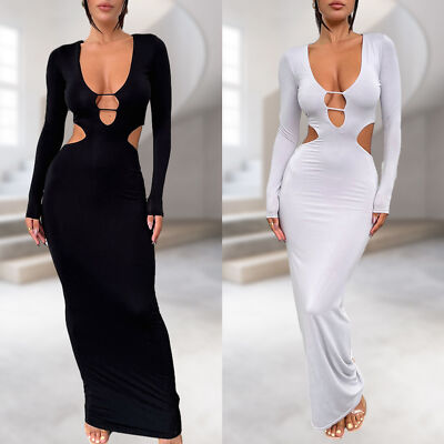 Long sleeve sales tight formal dresses