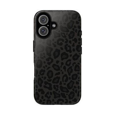 Black Leopard Patterned Phone Cases for iPhone, Samsung and Google Pixel Model