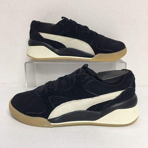 

Puma Aeon Rewind Suede Shoes (женский размер 7,5) Черные спортивные кроссовки, Черный, PUMA Aeon