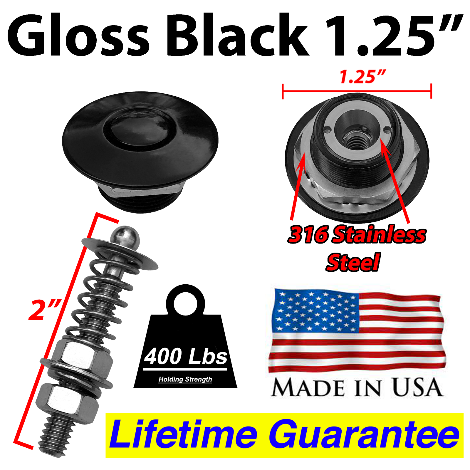 Quick Release Button Front Bumper