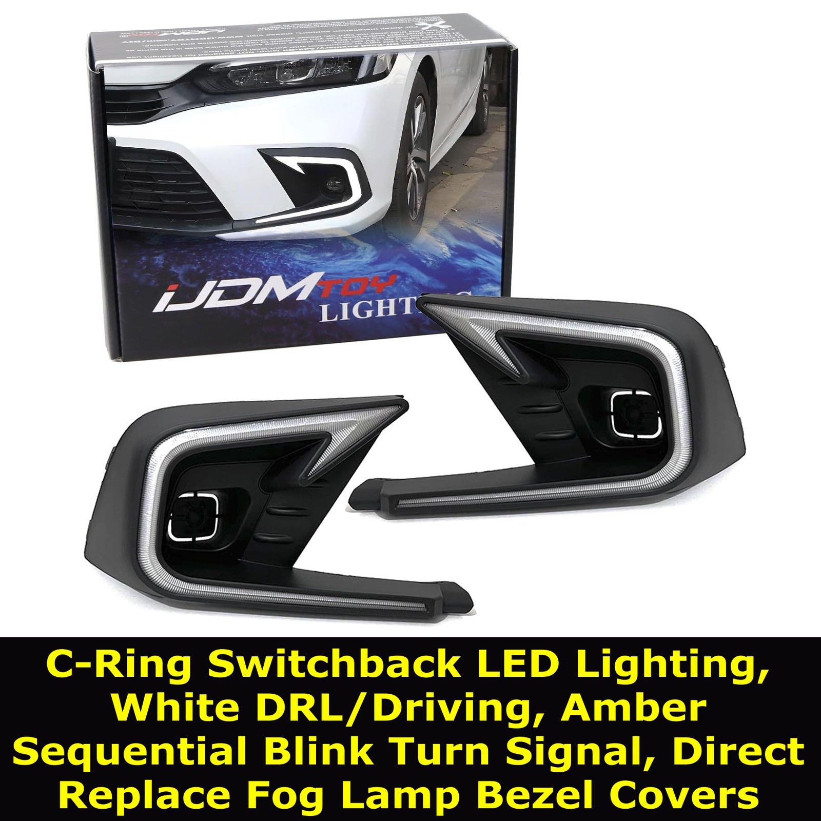 LED Daytime Running Lights For Honda 2022-2024 Civic Sedan by iJDMTOY
