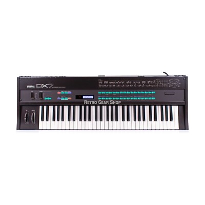 Yamaha DX7 SuperMax Digital Keyboard Synthesizer Synth + extras cover cartridges