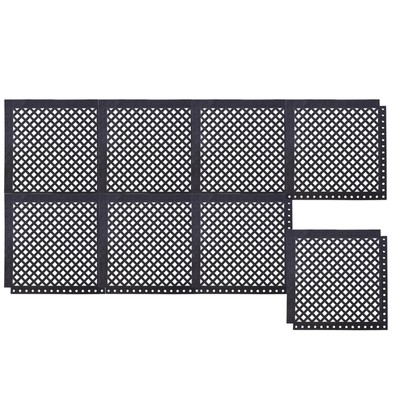 OrangeStar Interlocking Rubber Floor Mats, Anti-Fatigue Commercial Restaurant...