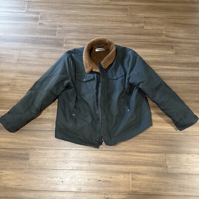 NEW  WITHOUT TAGS Schott NYC Rancher Western Waxed Cotton Jacket  Mens 3XL