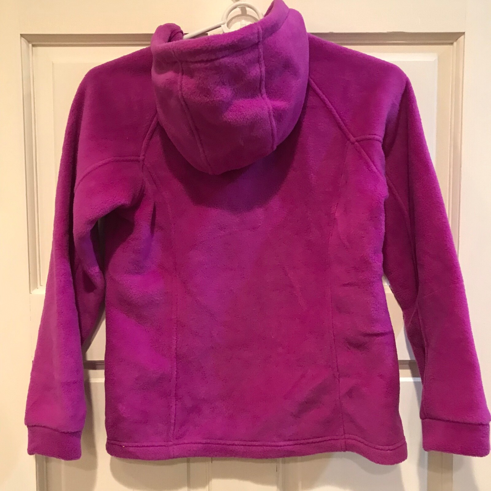 Columbia Kids Medium Pink Benton II Hoodie Fleece Jacket Full Zip New