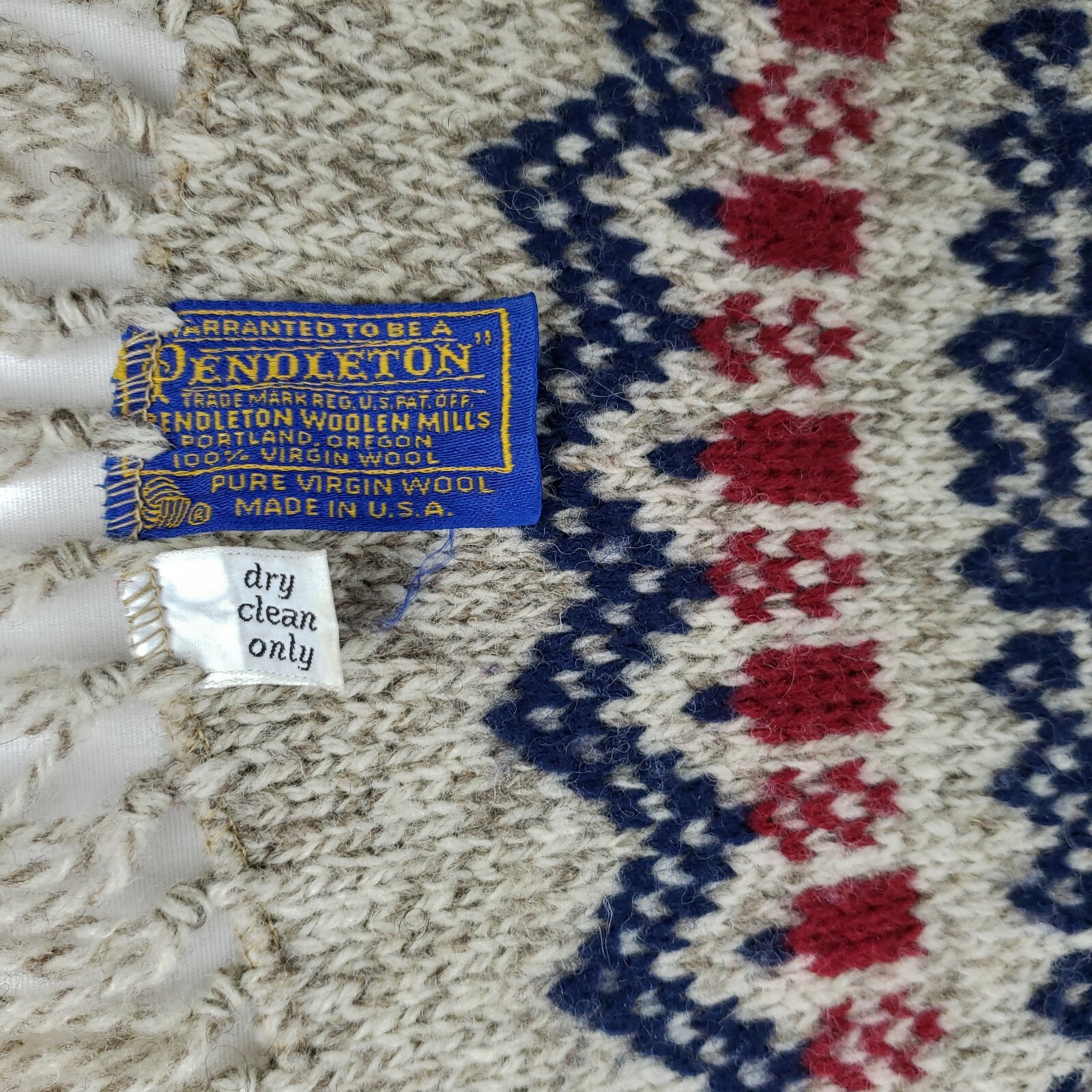 Pendleton Mens Womens Wool Scarf