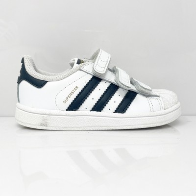 Adidas Boys Superstar BZ0418 Белая повседневная обувь Кроссовки Размер 8K