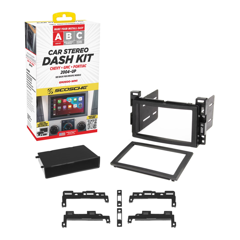 GM2600-WM1 Double or Single DIN Dash Kit Compatible W/ ‘04-23 Buick/Che