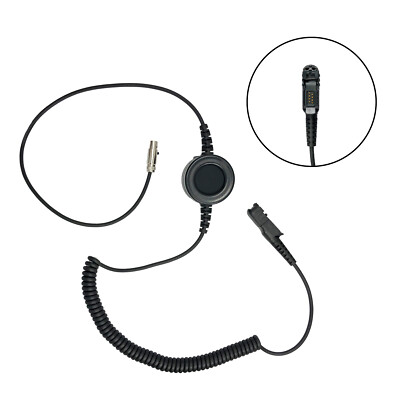 Black Behind The Head Noise Canceling Two Way Radio Headset for Motorola XPR3500