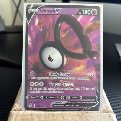 Unown V 065/195 Swsh12: Sword & Shield - Silver Tempest Holo