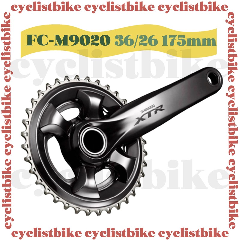 NEW Shimano XTR FC-M9020-2 Trail Double Crankset 11 Spd 36/26T 175mm MTB