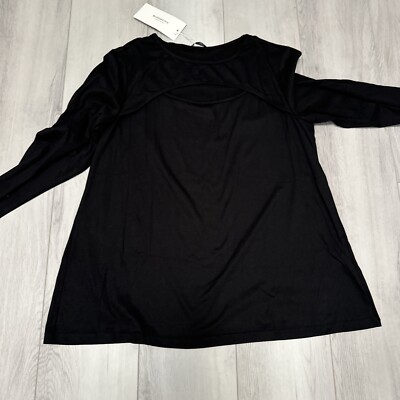 Bloomchic Bloom Chic Size 14-16 Black Long Sleeve Style Knit Top NWT See Pics