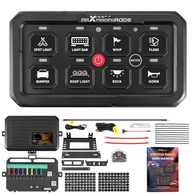 Universal Touch Schaltpanel 8-fach For Pickup Offroad UTV ATV Boot 60A 12V 24V