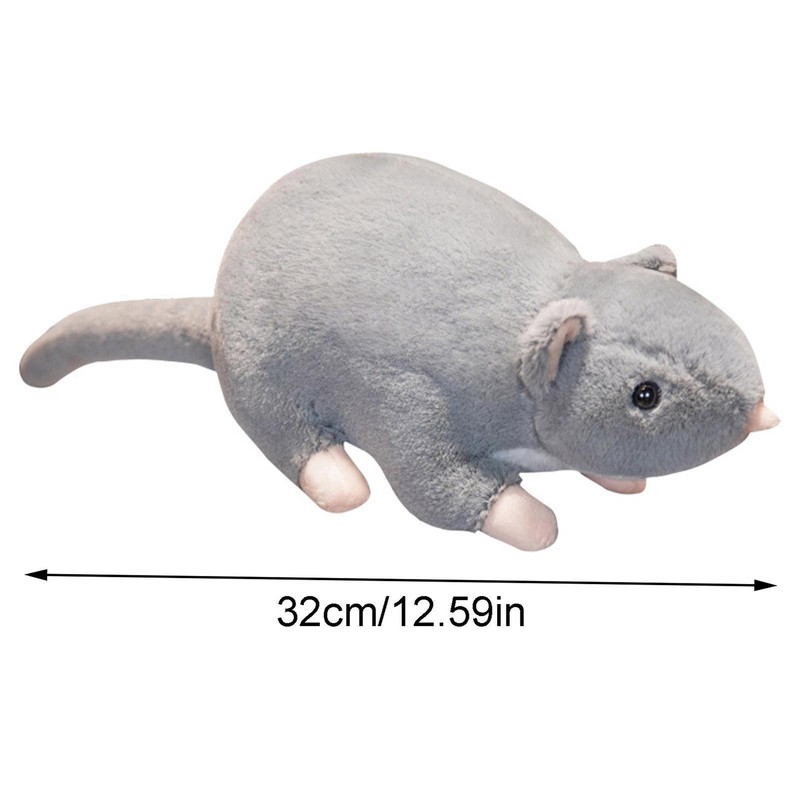 Mouse Soft Plush Toy Stuffed Animal Gray Mouse Plushies Mouse Rat Doll