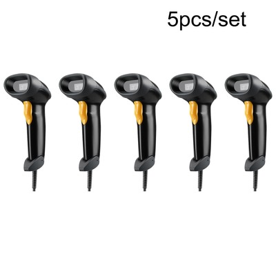Eyoyo 5pcs Wired Handheld POS USB Laser Scanner Barcode Reader Bar Code Scanner