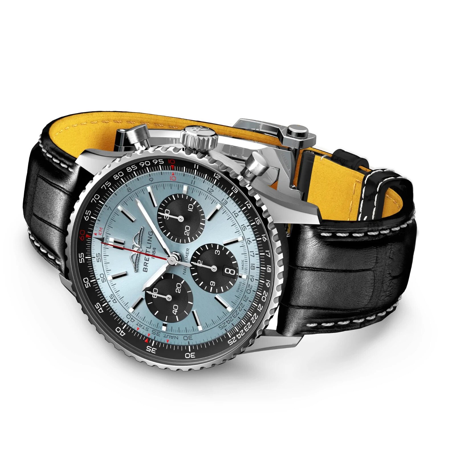 Pre-owned Breitling Navitimer B01 Chronograph 43 Ice Blue Dial Watch Ab0138241c1p1