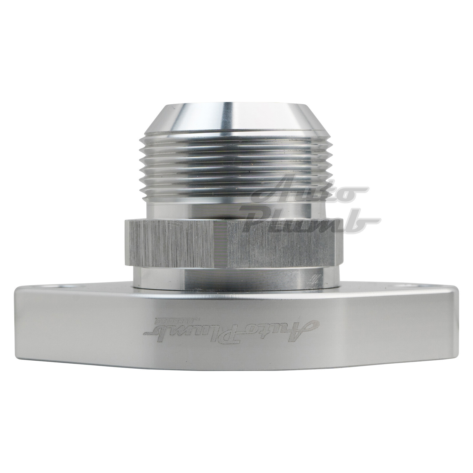 AutoPlumb 20AN LS Chev Straight Silver Thermostat Housing Aeroflow