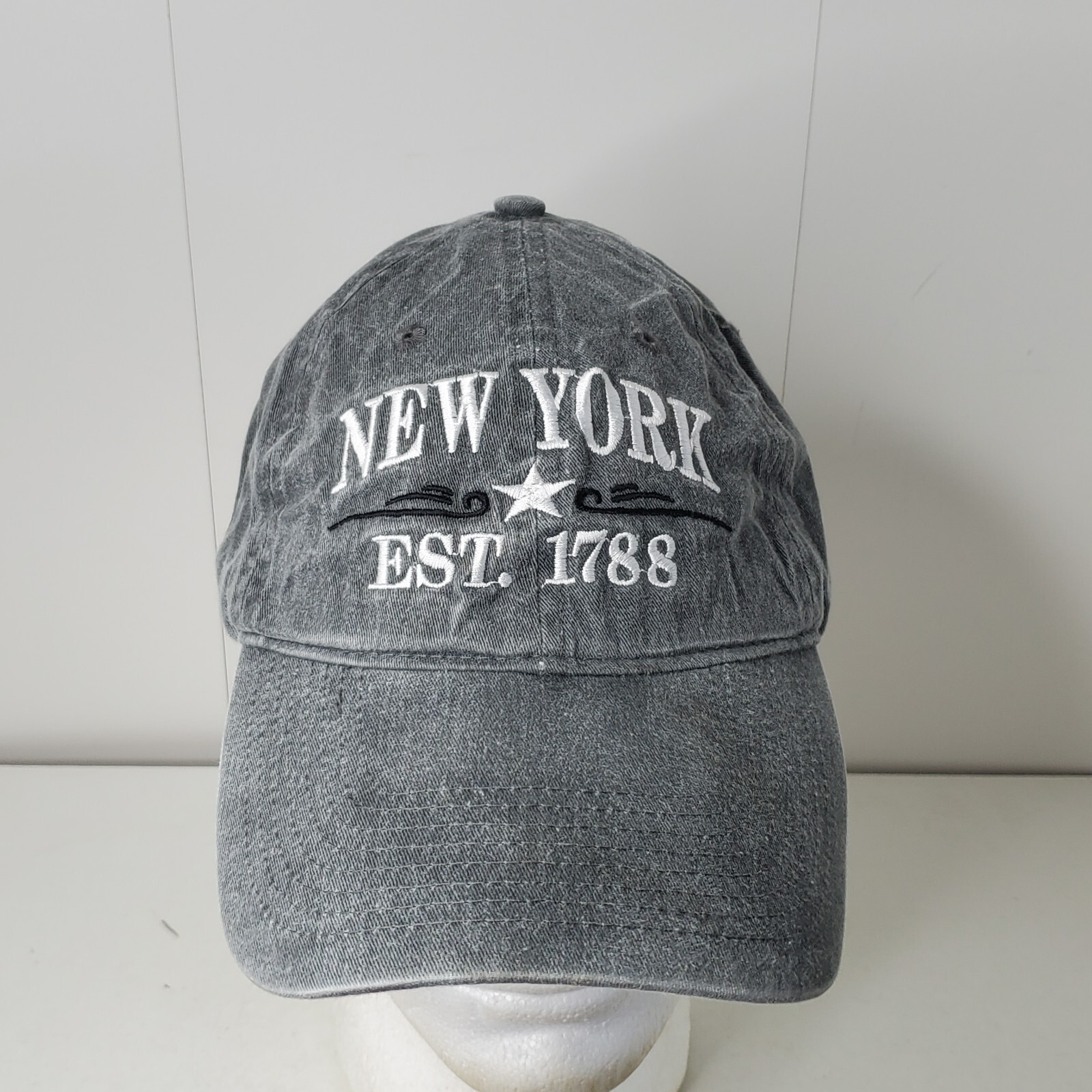 New York Est 1788 Embroidered Hat Baseball Cap Adjustable