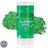 Mysense Green Body Glitter Stick,St Patricks Day Accessories,Mardi Gras Face Hair Glitter,Sparkling Mermaid Glitter Makeup,Chunky Glitter Face Paint,Festival Outfit Rave Accessories for Women and Kids
