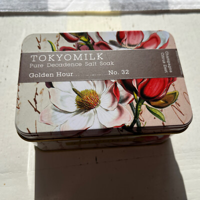 Tokyo Milk Pure Decadence Salt Soak Golden Hour No 32 Champagne Citrus Zest NEW!