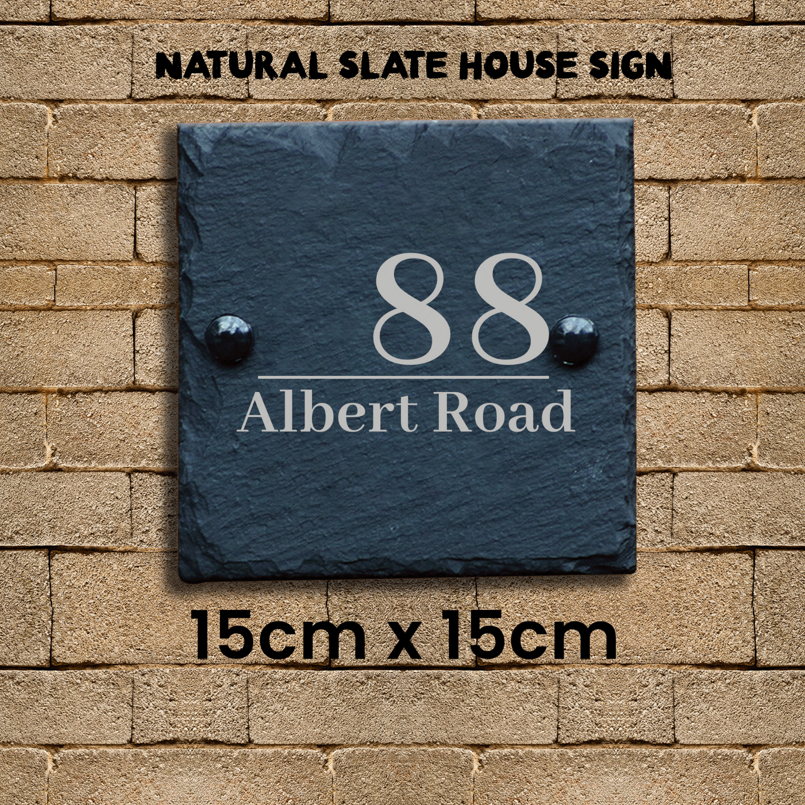 Personalised Slate House Address Plaques Door Number Sign Property Name Plates
