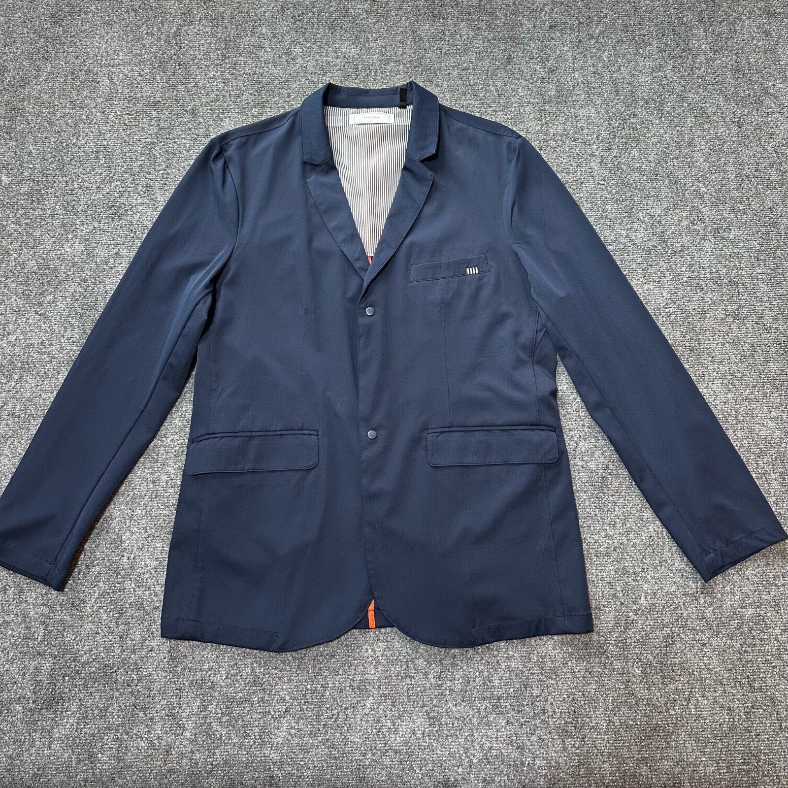 Five Four Jacket Mens Large Blue Snap Button Lightweight