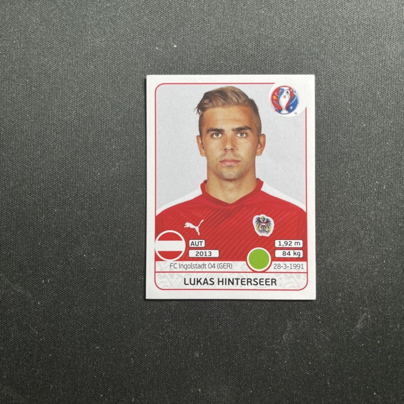 645 Hinterseer Autriche Panini Uefa Euro 2016 Football