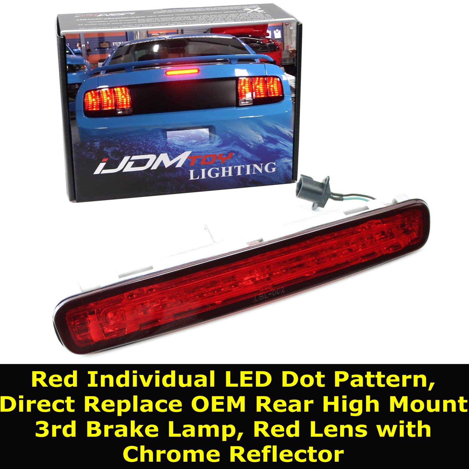 LED Trunk Lid Third Brake Light For Ford 2005-2009 Mustang by iJDMTOY