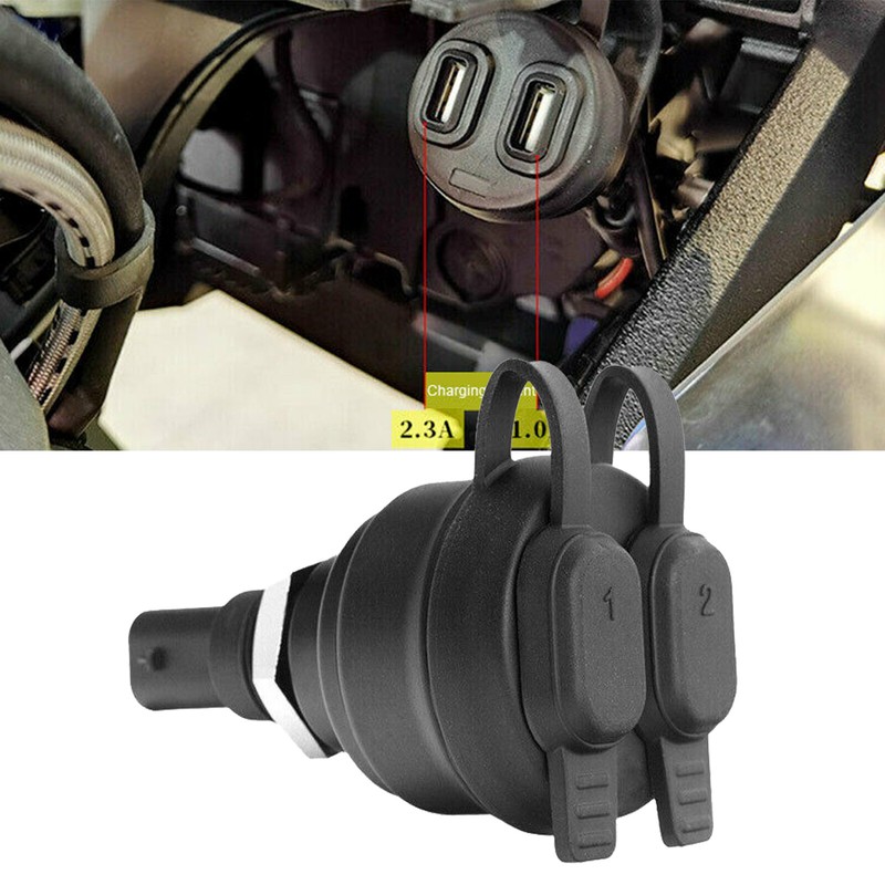 Fit For BMW R1200GS R1250GS F850GS DIN Socket Dual USB Charger Power Adapter US