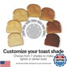 Hamilton Beach Gourmet 2 Slice Slot Toaster with Extra Long and Wide Slots, Sure-Toast Technology, Shade Selector, Bagel Setting, Matte Black and Stainless Steel (22996)