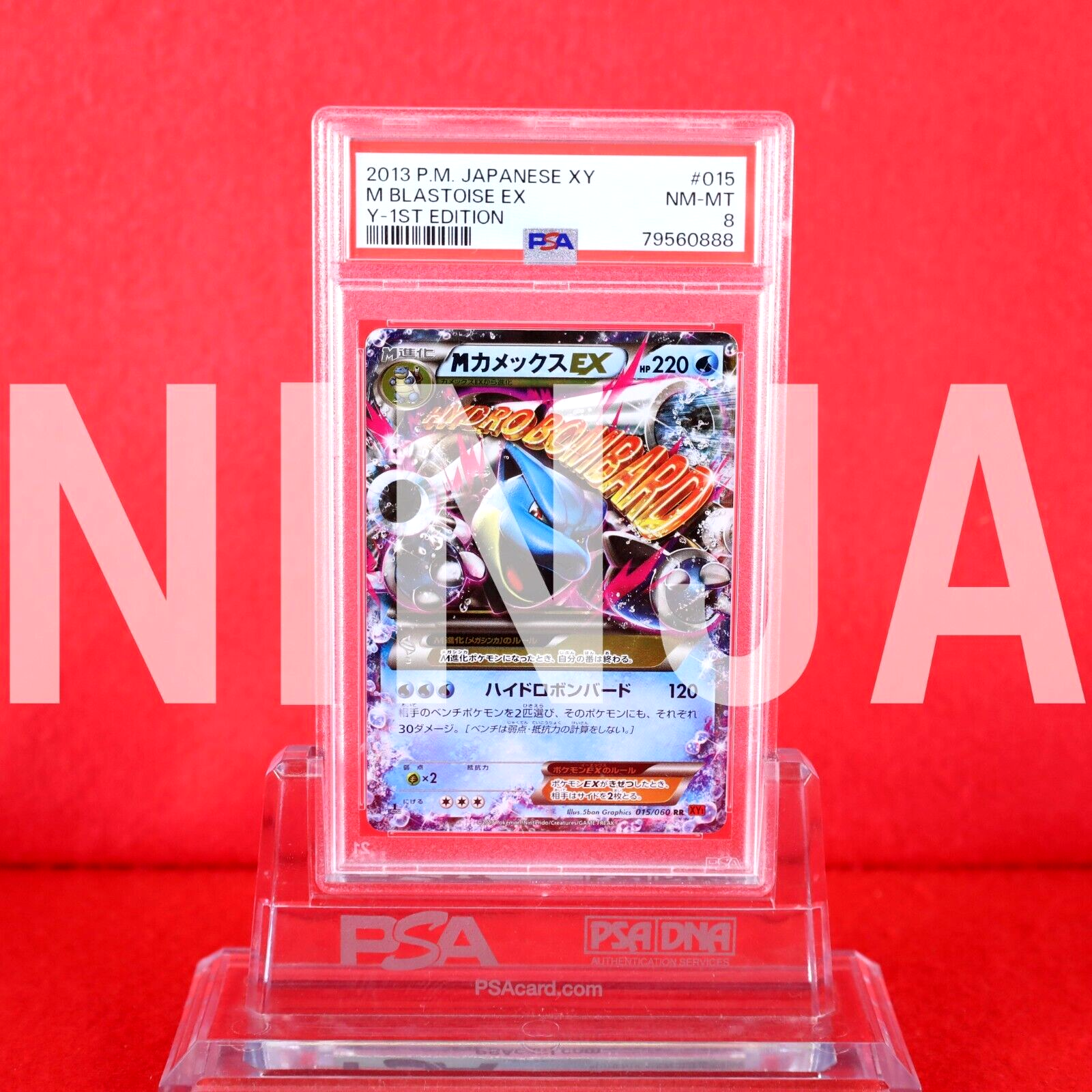 PSA8 カメックス 旧裏 第1弾拡張パック マークあり 009 1996