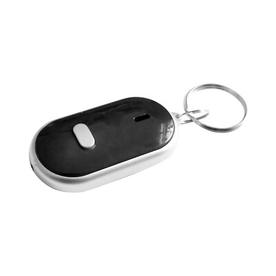 Anti-Lost Keychain Key Finder Whistle Beep Sound Control LED Torch Find Locator