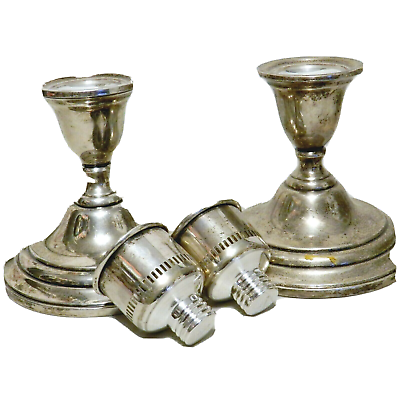 International sterling outlet silver candlesticks