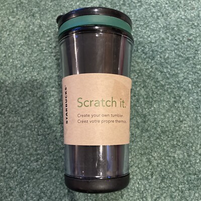 NWOT Starbucks ''Scratch It'' Create Your Own Tumbler 8 Oz. 2012