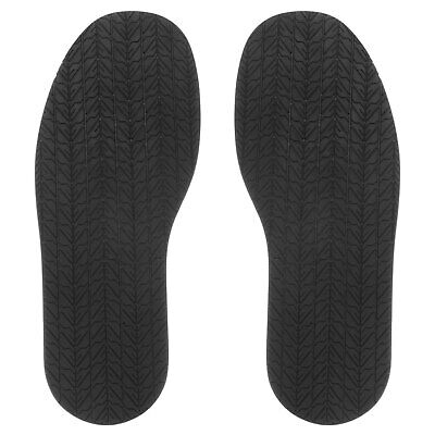 1Pair Shoe Bottom Full Sole Replacement 3.7mm Thickness Rubber Repair Black