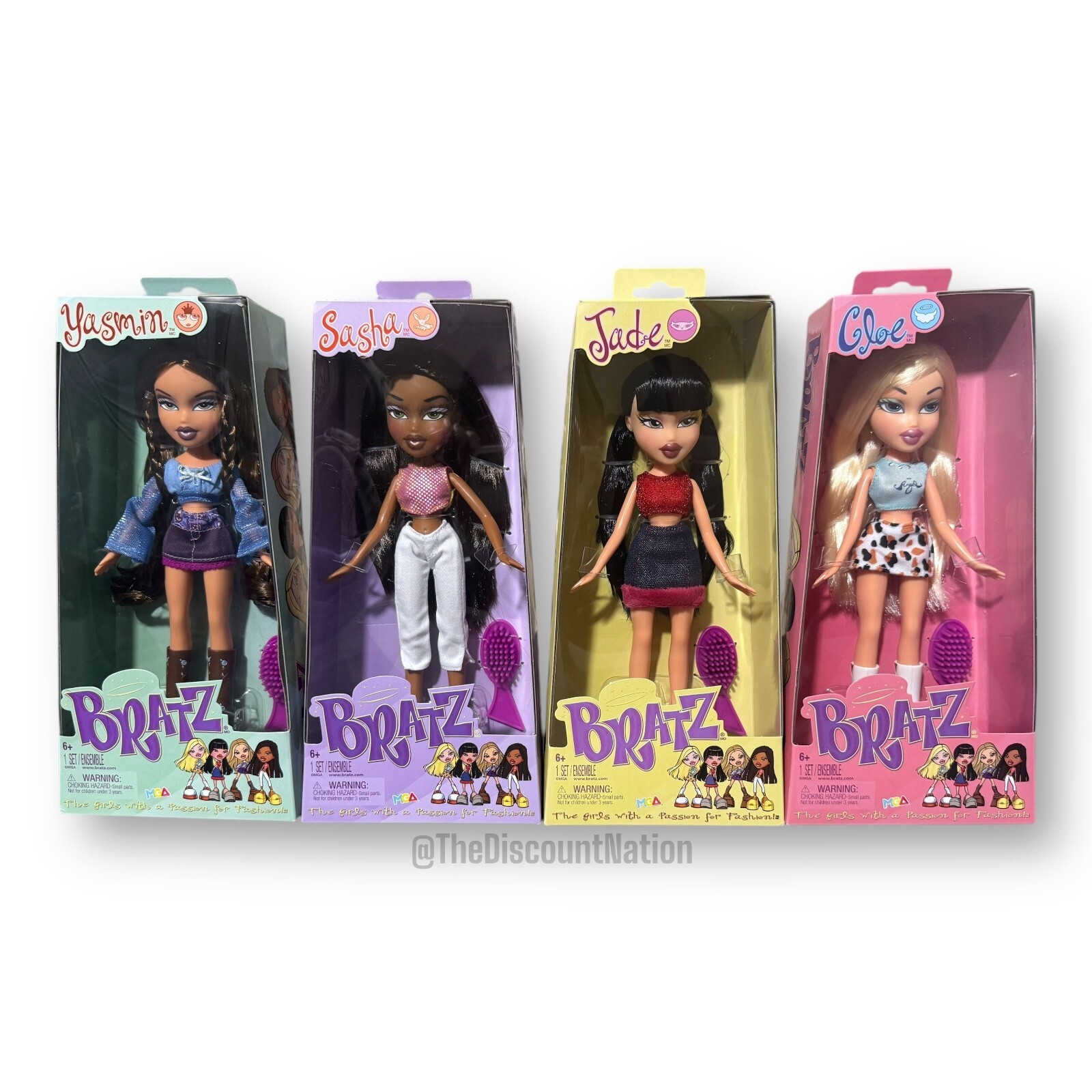 BRATZ Dolls Complete Set Of 4 Cloe, Sasha, Yasmine, & Jade