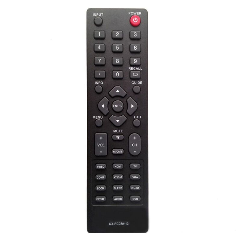 New Dx-rc02a-12 Remote Control For Dynex Tv Dx-26l100a13 Dx-32l100a13 Rc-701-0a