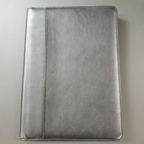 Bosca Black Nappa Vitello Deluxe Zip Around Portfolio Organizer #972 100