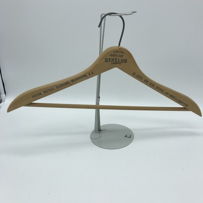 Statler Hotels Wooden Clothes Hanger 18