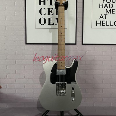 Metallic Silver Gray TL Electric Guitar Solid Body Maple Fretboard Fast Delivery