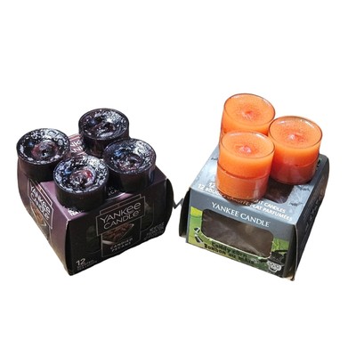 Yankee Candle Teal Lights Candide Pecan and Candy Corn 