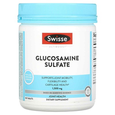2 X Swisse, Ultiboost, Glucosamine Sulfate, 1,500 mg, 180 Tablets